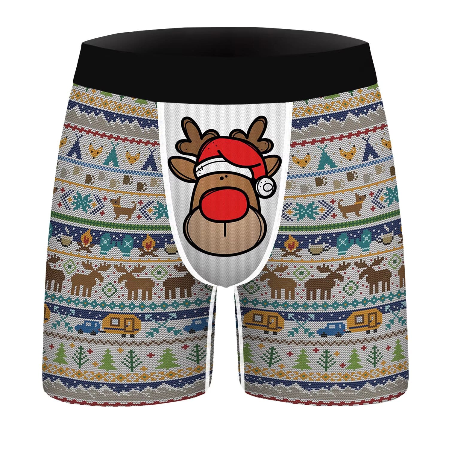 3-Pack Christmas Print Boxers