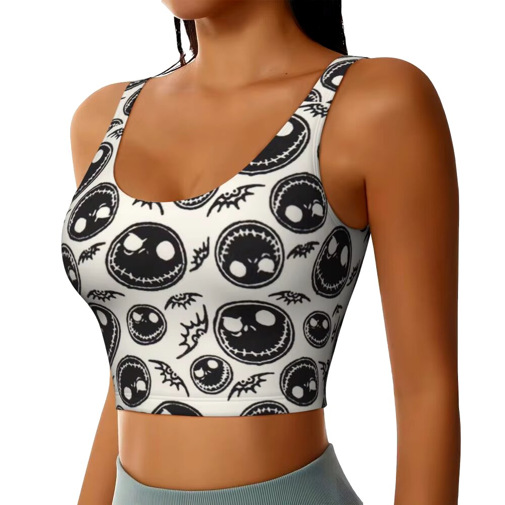 Skull Print Sports Top