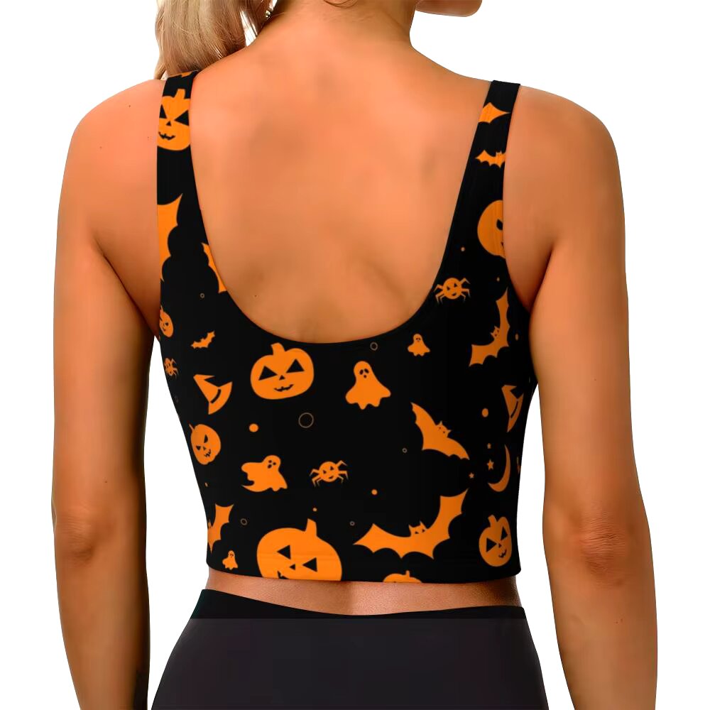 Halloween Pumpkin Sports Top