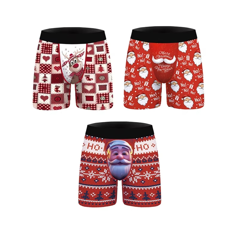 3-Pack Christmas Boxer Briefs