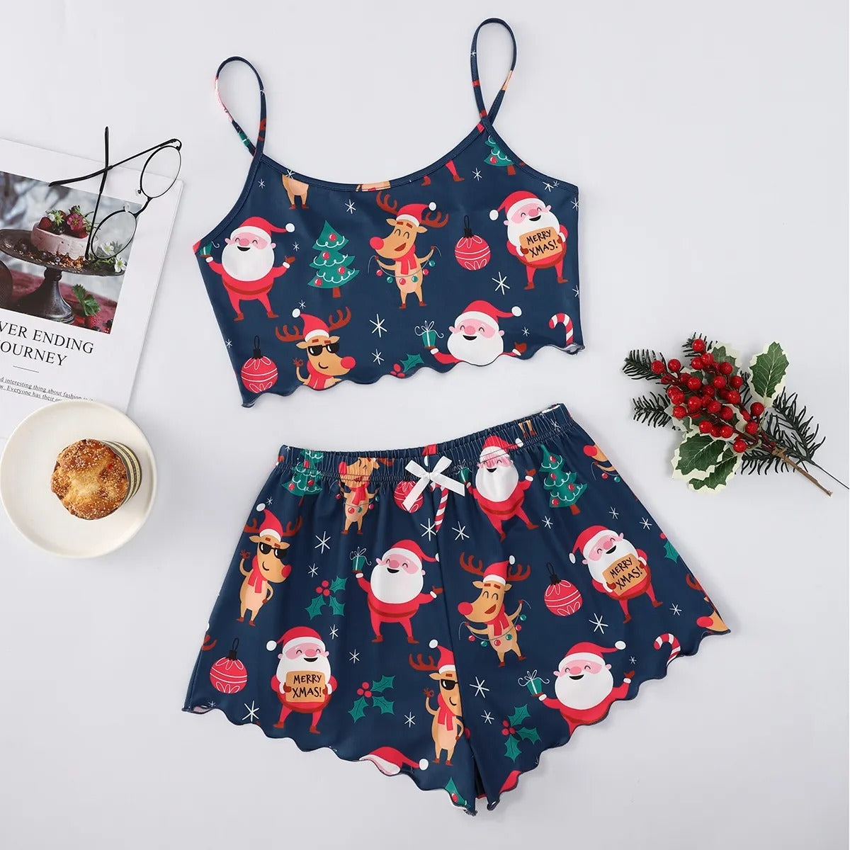 Christmas Milk Silk Pajamas